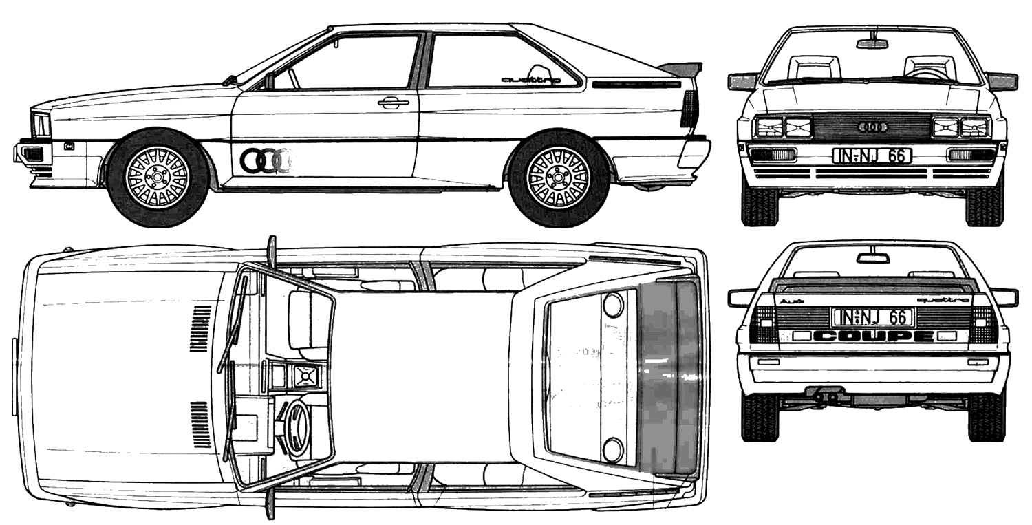 Ауди 100 с4 чертеж